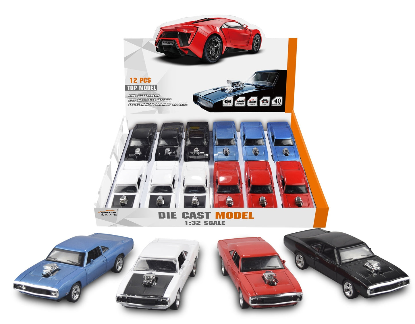 1970 Dodge Charger Diecast Alloy Model Car