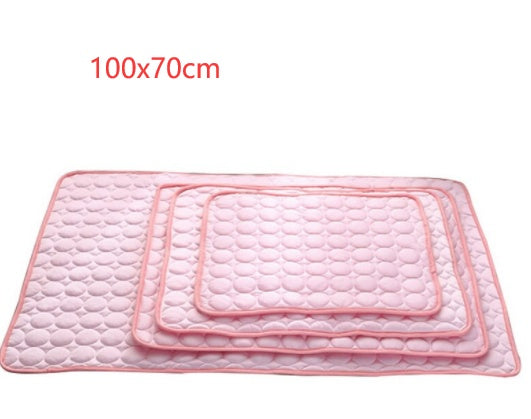 Pet Dog & Cat Ice Silk Cooling Mat