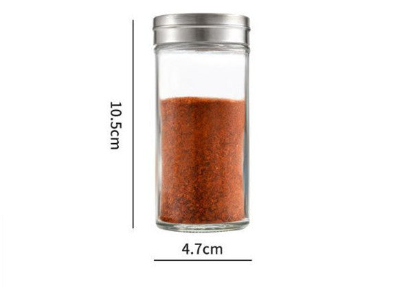 Punch-Free Spice Rack With Glass Jars