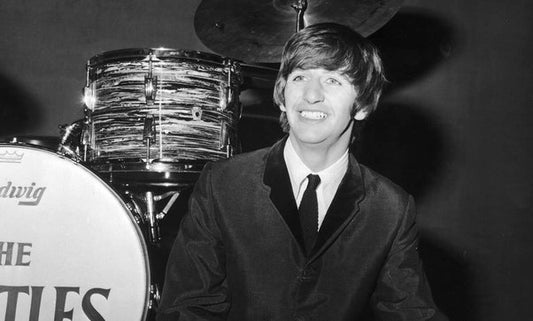 The Beatles' Ringo Starr and His Iconic Gold-Plated Ludwig Snare Drum