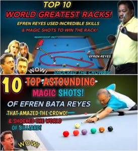 Witness 10 "magical" moments of Efren Bata Reyes: Billiard legend makes everyone "admired"!