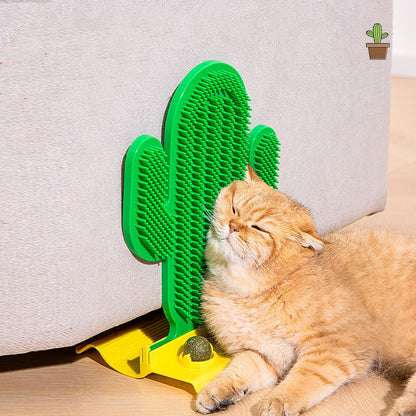 Plastic Catnip Toy Set with Cactus and Mint Balls