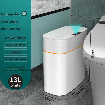 Automatic Smart Trash Can With Lid