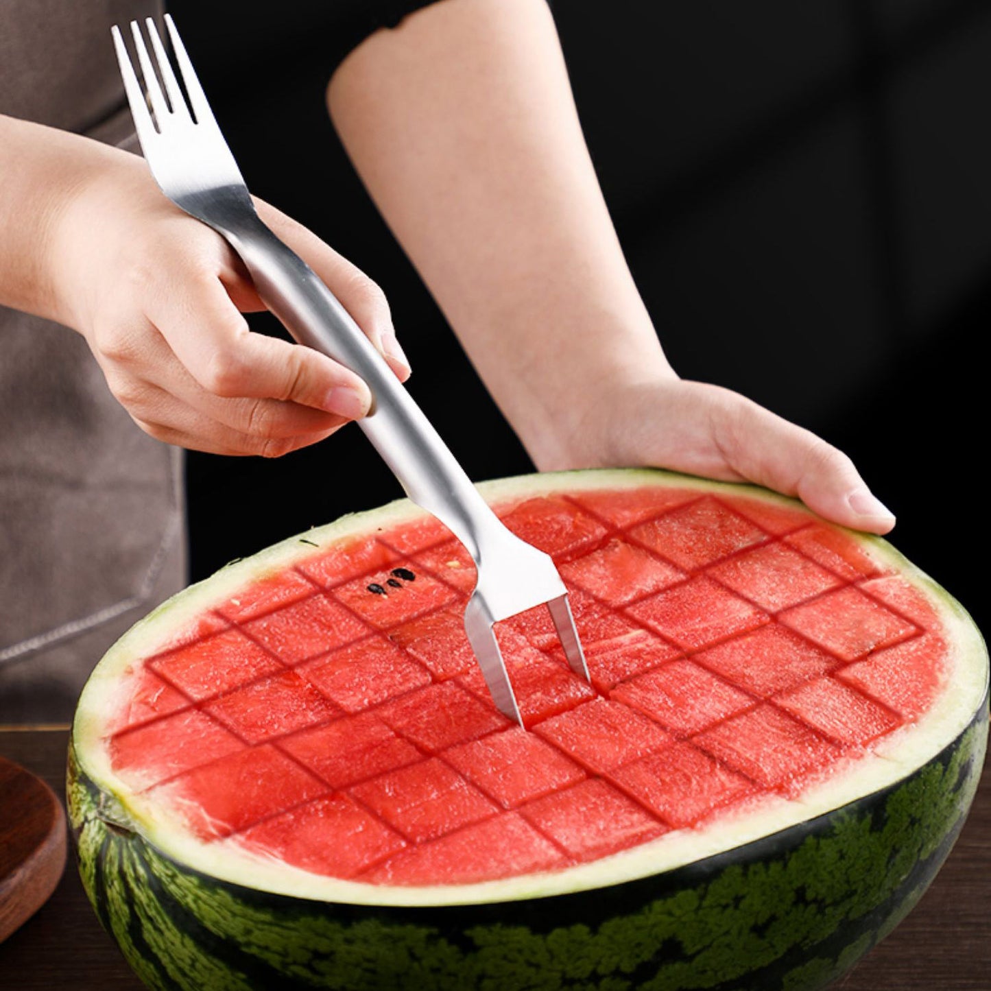 2 In 1 Watermelon Fork Slicer