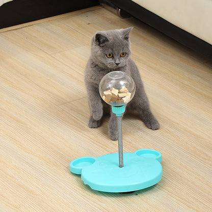 Cat Feeders Toy: Self-Playing Tumbler & Puzzle Dispenser