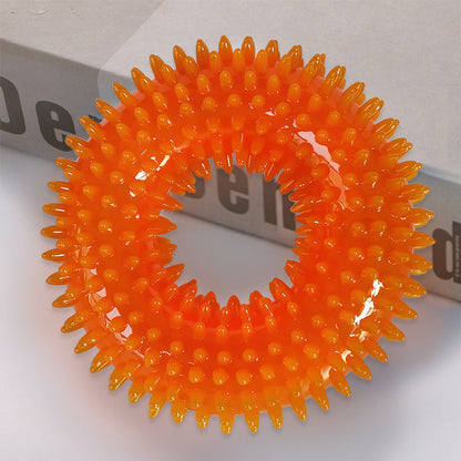 Spiky TPR Squeak Ball for Dogs