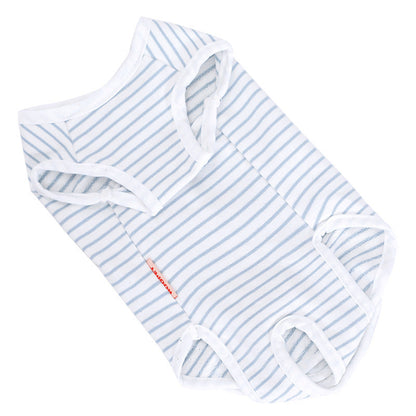 Blue and White Striped Nursing Clothes for Pets