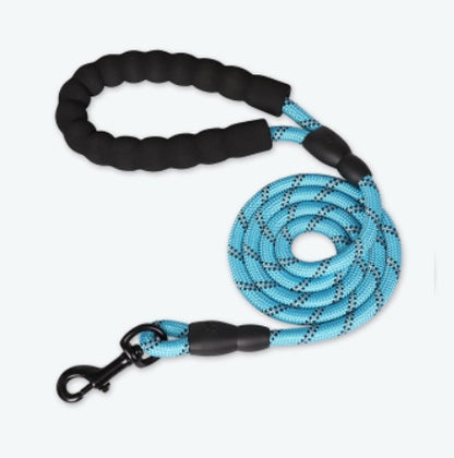 Reflective Dog Leash Blue