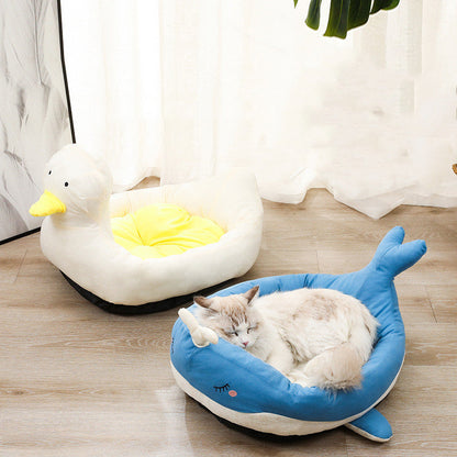 Whale and Duck Cloth Pet Nest in Small and Large Sizes