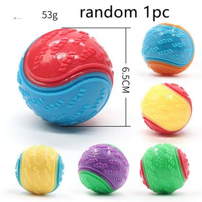 Rubber Pet Toy Ball Tpr Toy Random Color - Pet Toys Gift