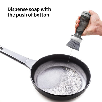 Dispense soap with the push of botton