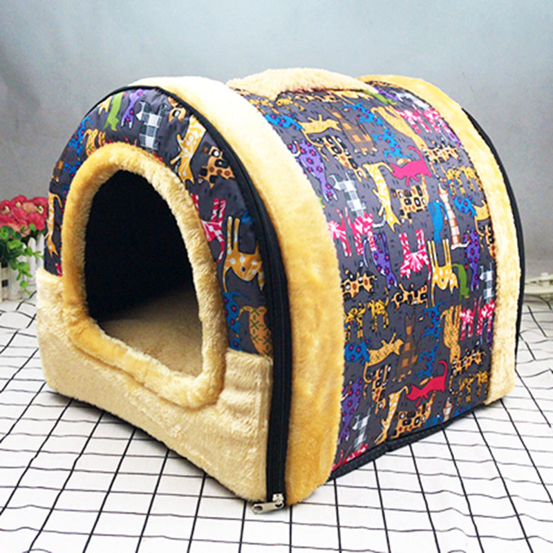 Warm & Comfy Self-Heating Pet Kennel for pets