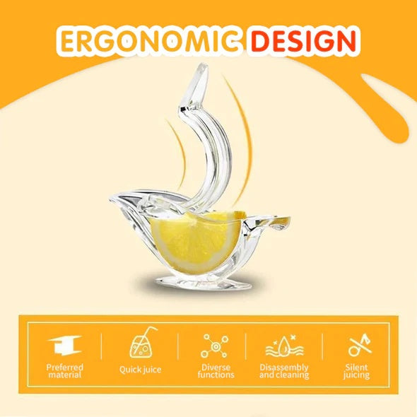 Portable Transparent Manual Lemon Juicer