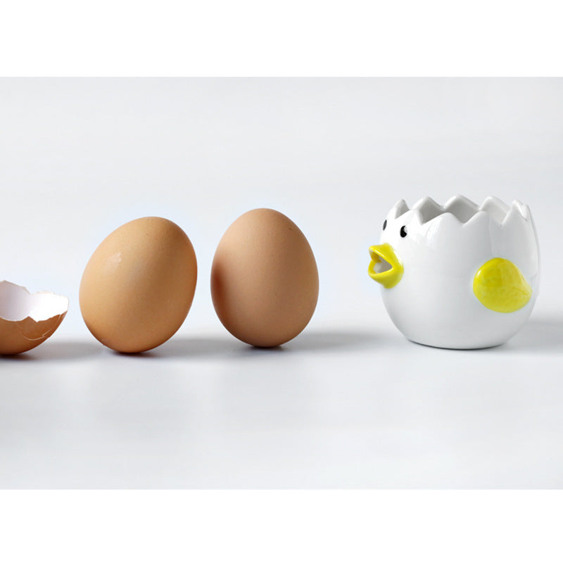 Cute Chicken Ceramic Egg Yolk Separator