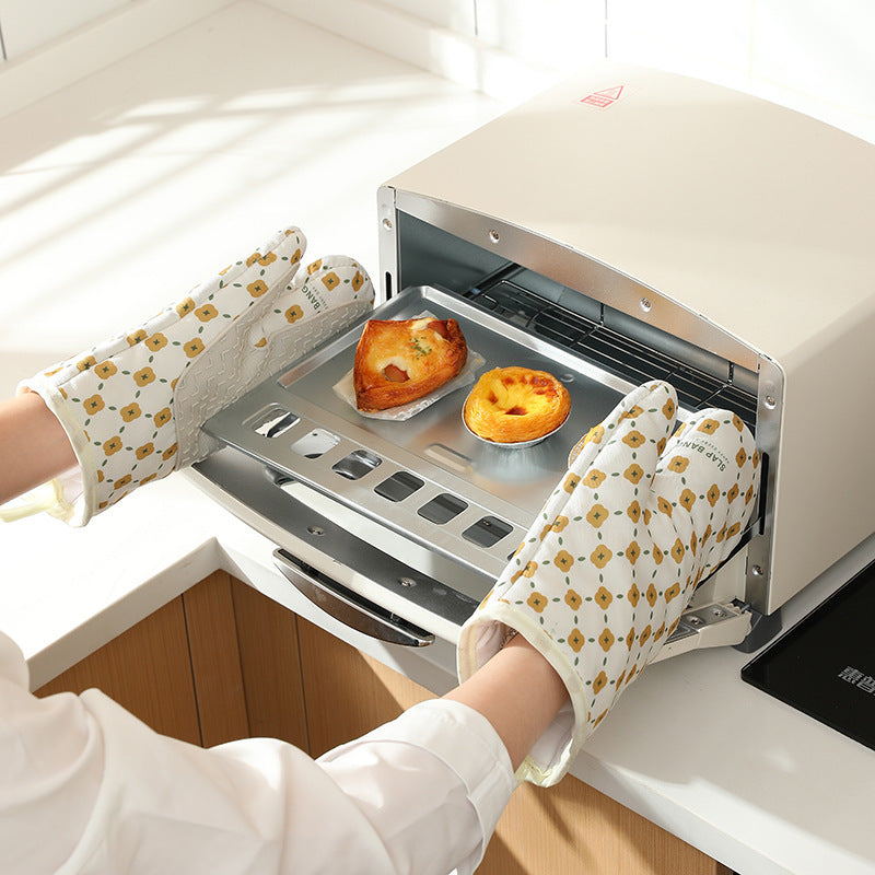 Heat Resistant Anti-Scalding Microwave Cotton Oven Mitts