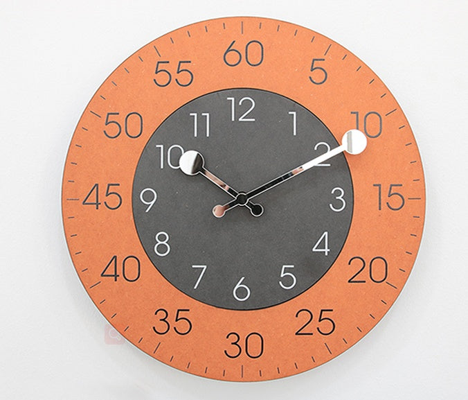 Round Clashing Wall Clock 30cm