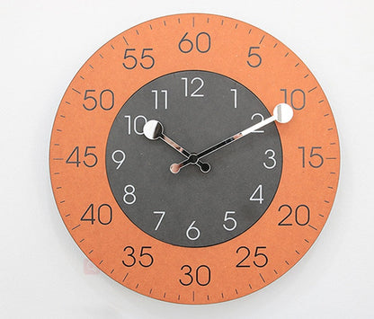 Round Clashing Wall Clock 30cm