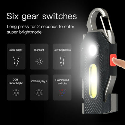 Emergency Multifunctional Handheld Light with Mountaineering Buckle