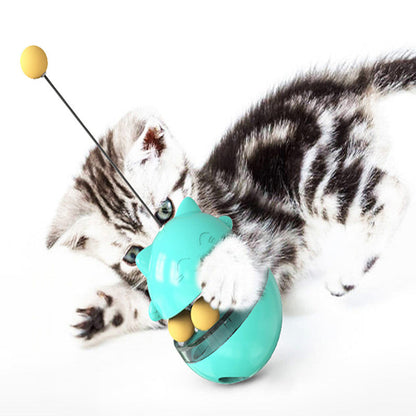 Funny Cat Toys Pet Slow Leaking Food Ball - IQ Improve Training Toy