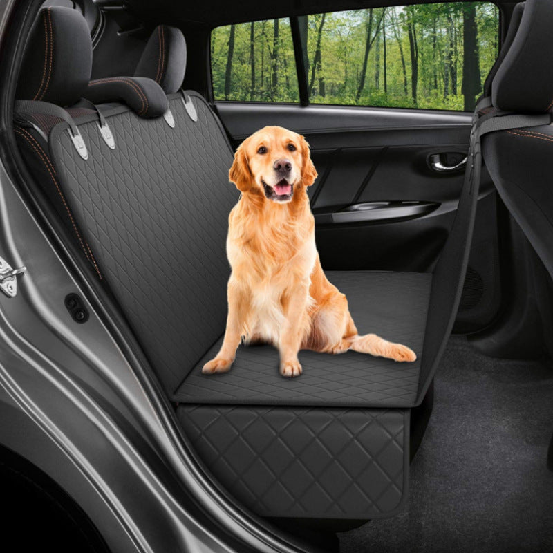 Dog Car Seat Cover | Mesh Hammock with Zipper & Pocket