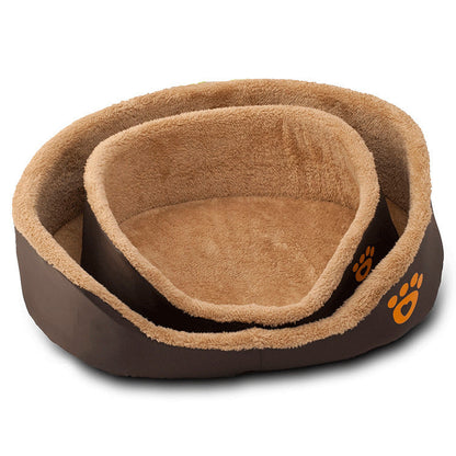 Breathable Brown Dog Bed & Sofa in Multiple Sizes