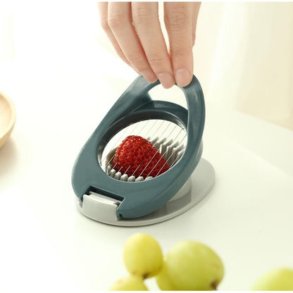 Versatile Plastic Egg and Fruit Slicer