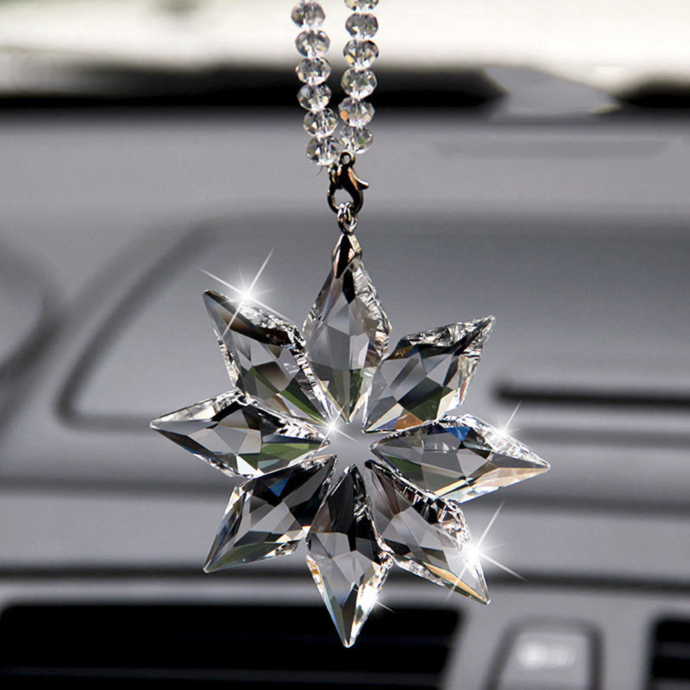 Snowflake Pendant Car Rearview Mirror Decoration Gift Pack