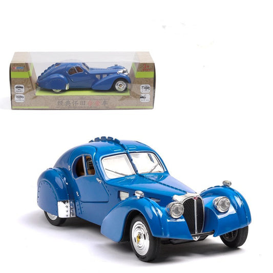 Classic car model Bugatti Type 57SC Blue