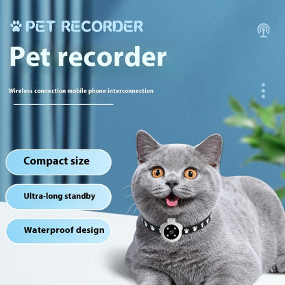Pet Tracker Collar with Motion Recording Camera