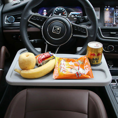 Convenient Steering Wheel Card Table