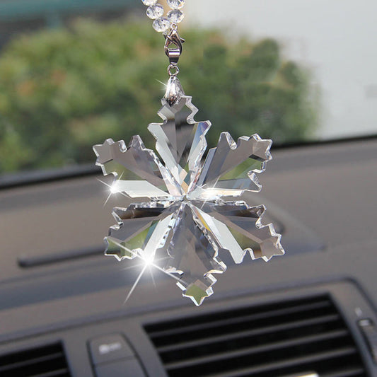 Snowflake Pendant Car Rearview Mirror Decoration Gift Pack