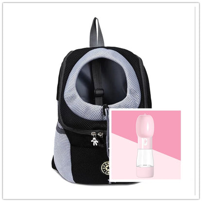 Pet Dog Carrier Backpack - Double Shoulder Travel Bag with Mesh