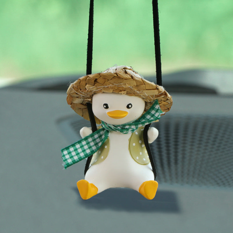 Cute Duck Design Hanging Ornament for Car or Room Decoration