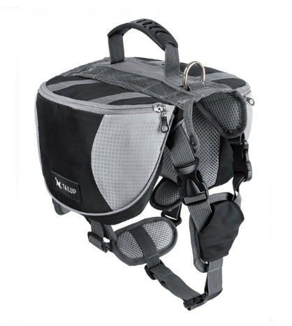 Outdoor Pet Harness with Integrated Backpack