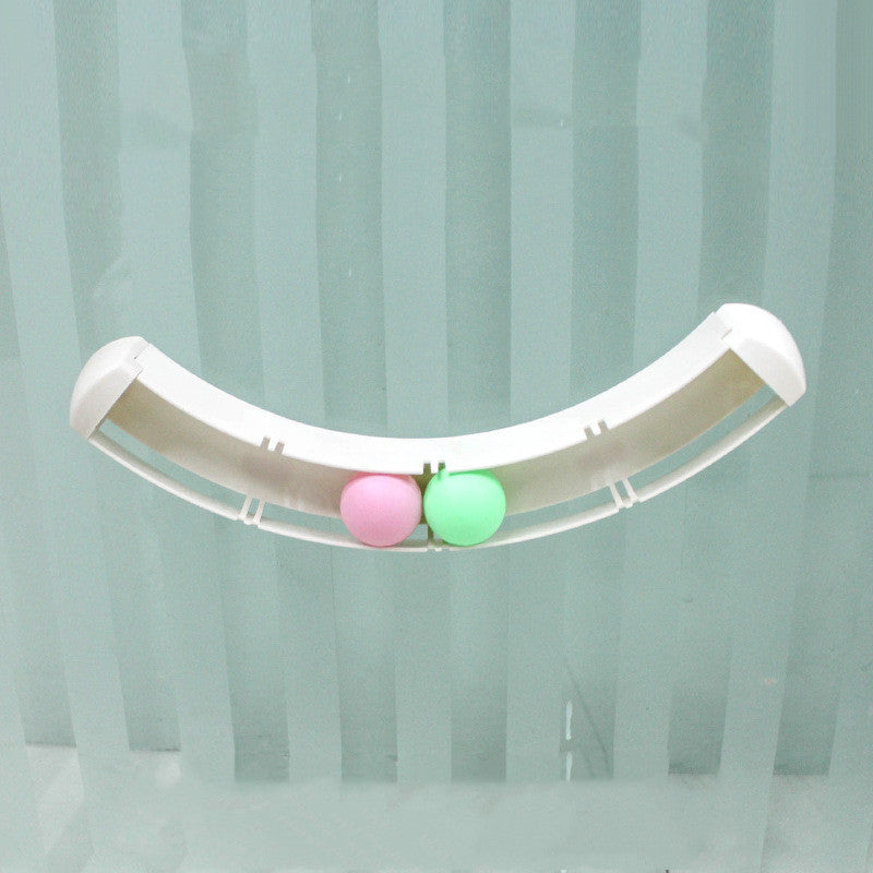 White Plastic Curved Track Color Ball Toy with Track Plate