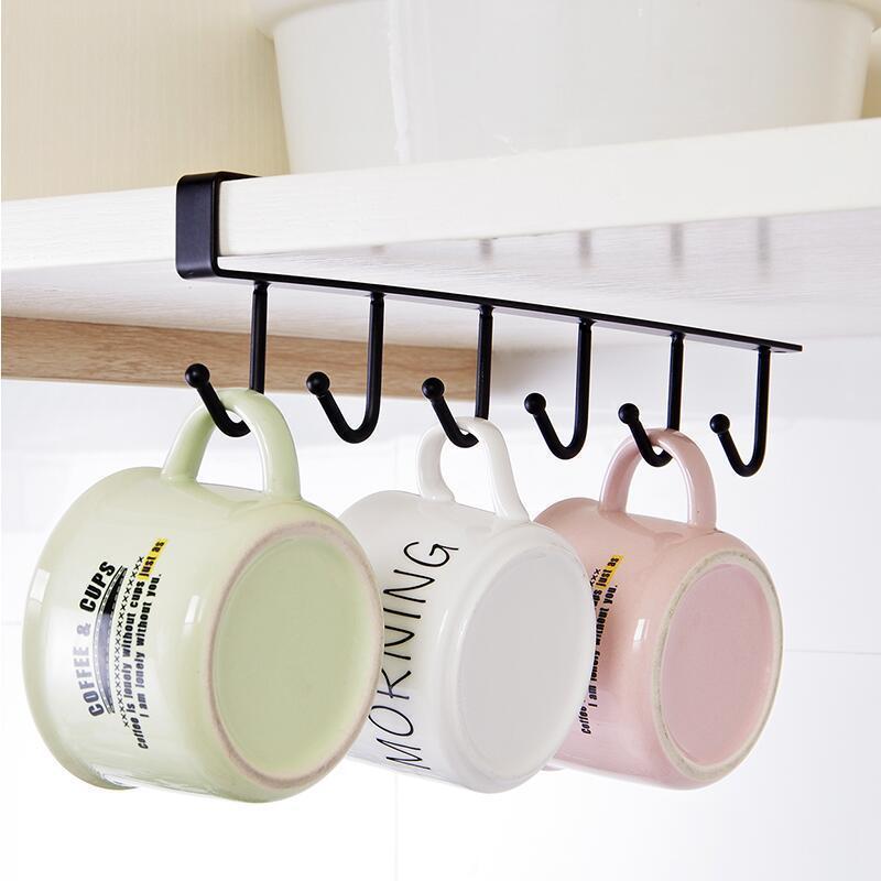 Seamless Nail-Free Wrought Iron Kitchen Rack