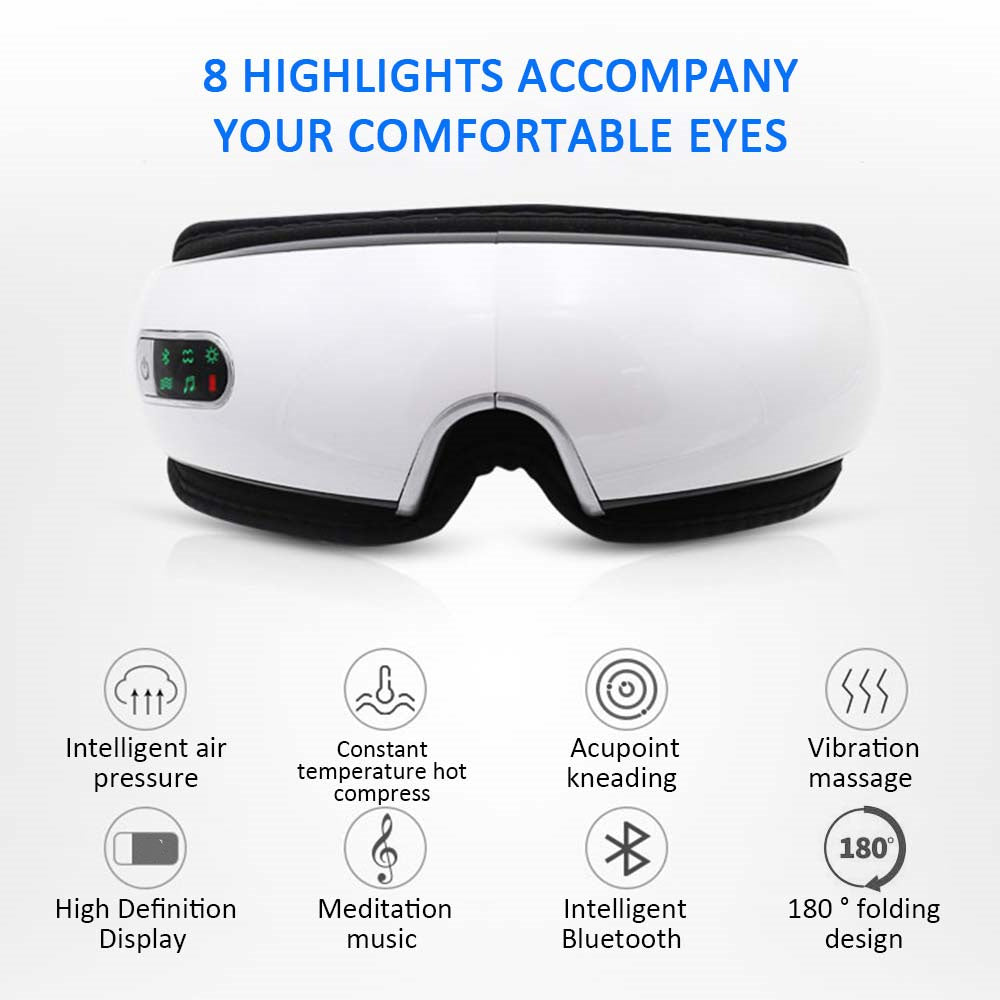 Smart Eye Massager with USB Charging and Hot Compress