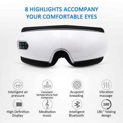 Smart Eye Massager with USB Charging and Hot Compress