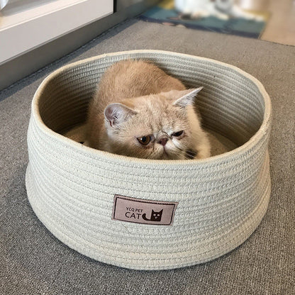 Handmade Cotton Rope Cat Litter for Non-Sticky Hair