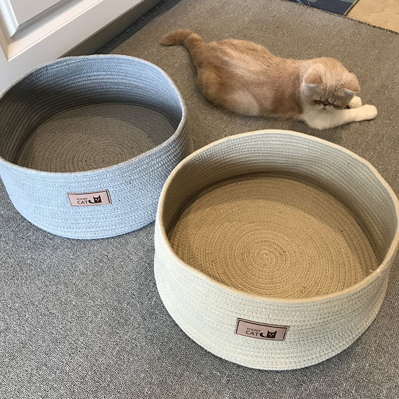 Handmade Cotton Rope Cat Litter for Non-Sticky Hair