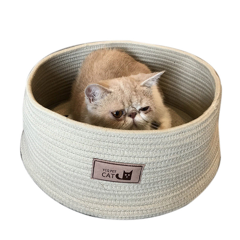 Handmade Cotton Rope Cat Litter for Non-Sticky Hair