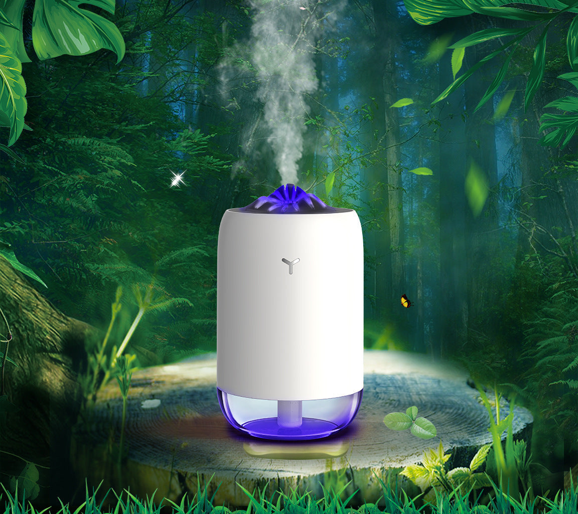 Magic Flame Humidifier - Ultrasonic USB Columnar Design