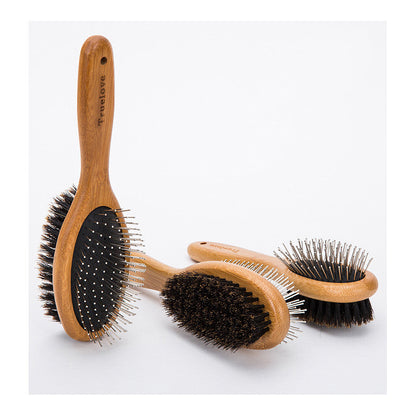 Comb Brush - Stainless Steel Double-Sided Brush Set for Pets