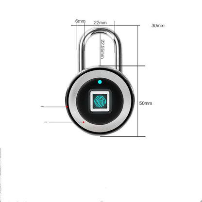 Modern and Simple Safety Padlock with Smart Fingerprint Recognition