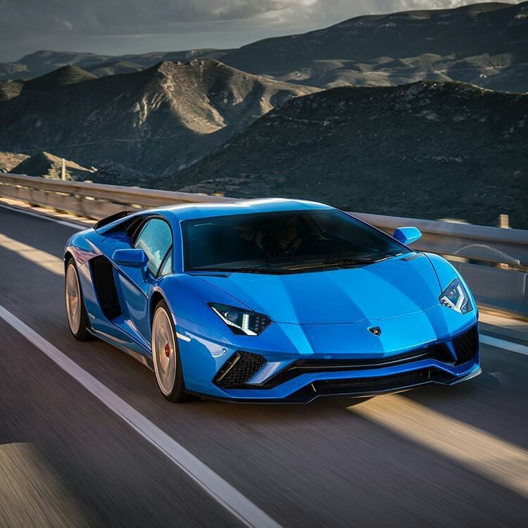 Lamborghini Elegant Sports Car Model Blue