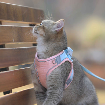 Comfortable Vest-Style Cat Harness with Leash