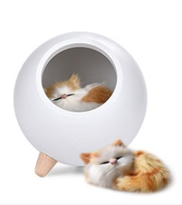 Cute Kitten Bluetooth Speaker Night Light