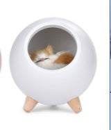 Cute Kitten Bluetooth Speaker Night Light