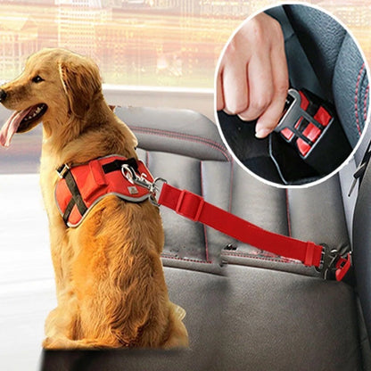 Adjustable Pet Car Seat Belt - Safety Harness for Dogs and Cats