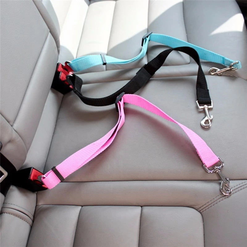 Adjustable Pet Car Seat Belt - Safety Harness for Dogs and Cats